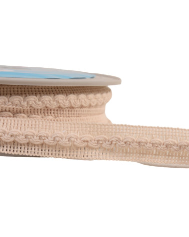 18mm ecru wave braid per meter