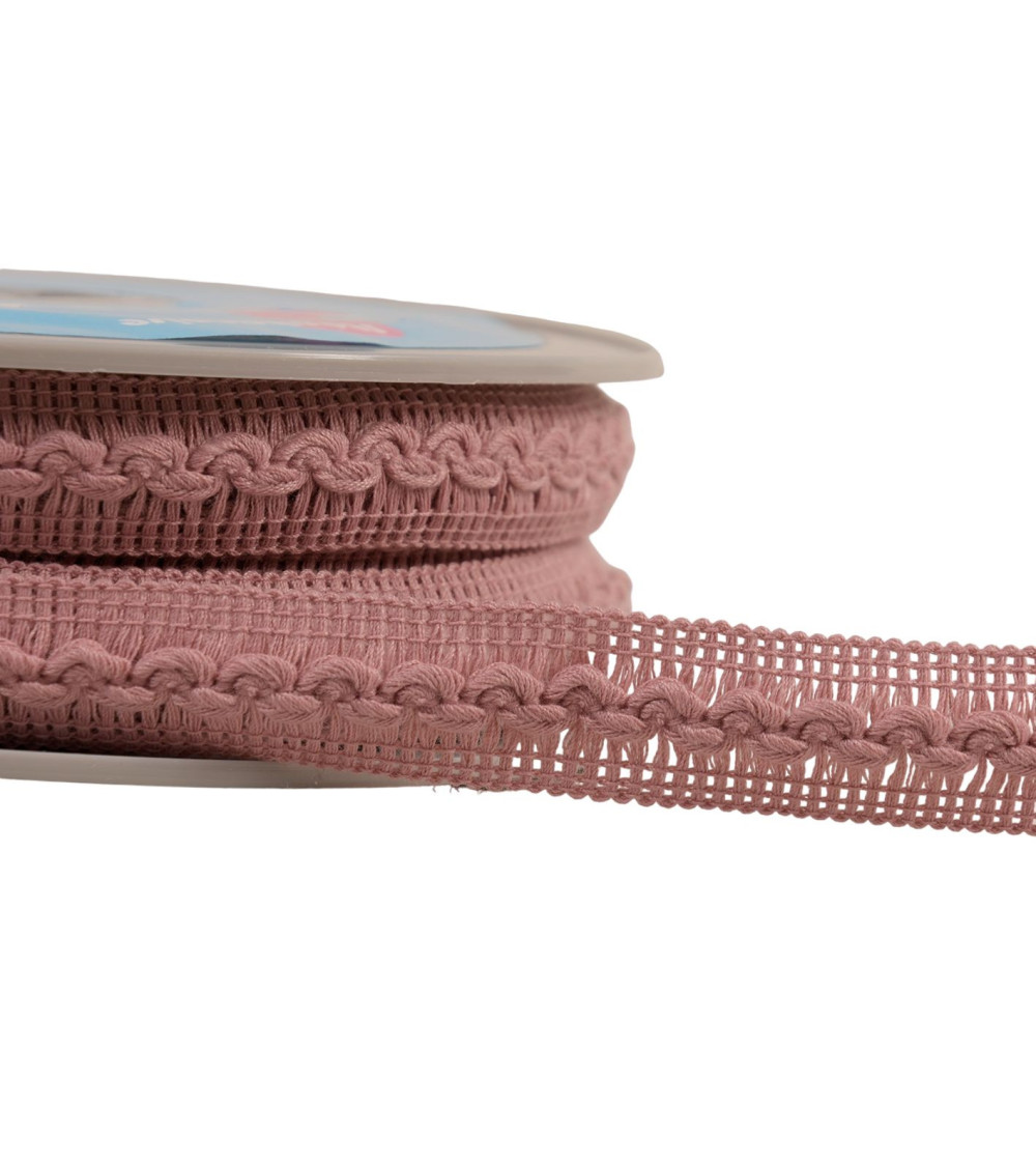 Wave braid 18mm old pink per meter