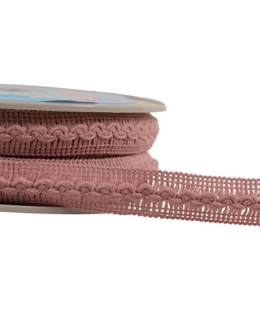 18mm old pink wave braid by the meter