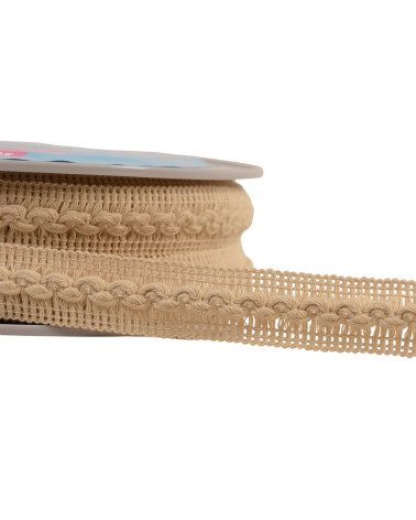 Wave braid 18mm beige per meter