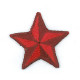 Ecusson thermocollant étoile rouge 3cm