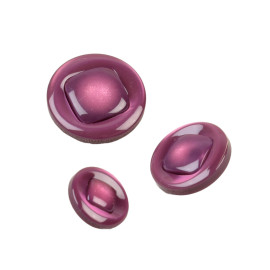 Lot de 6 boutons rond à queue violet lilas