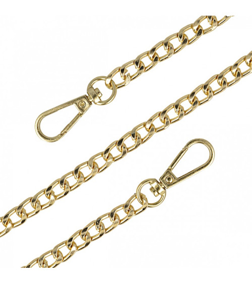 Metal chain shoulder strap 90cm gold color