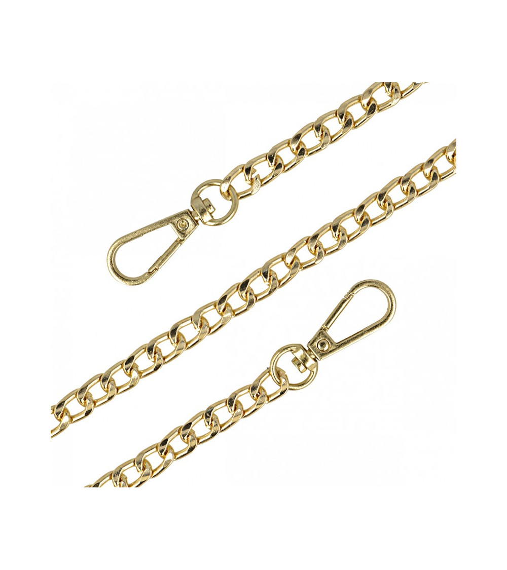 Metal chain shoulder strap 120cm gold color