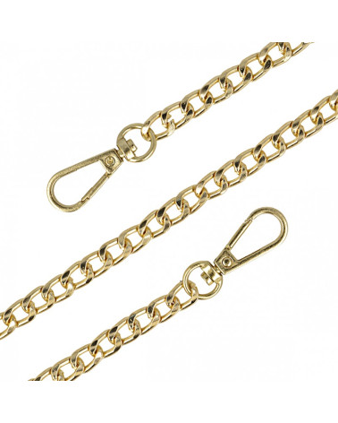 Metal chain shoulder strap 120cm gold color