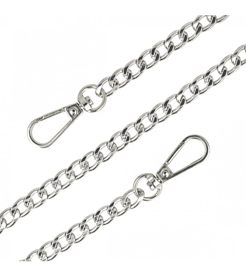 Metal chain shoulder strap 90cm silver color