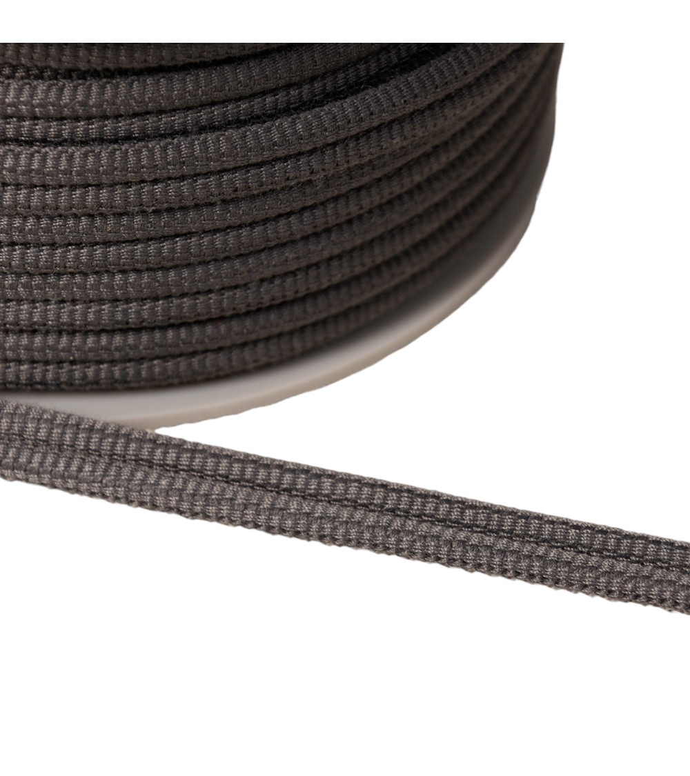 20m spool Double cord 9mm gray black
