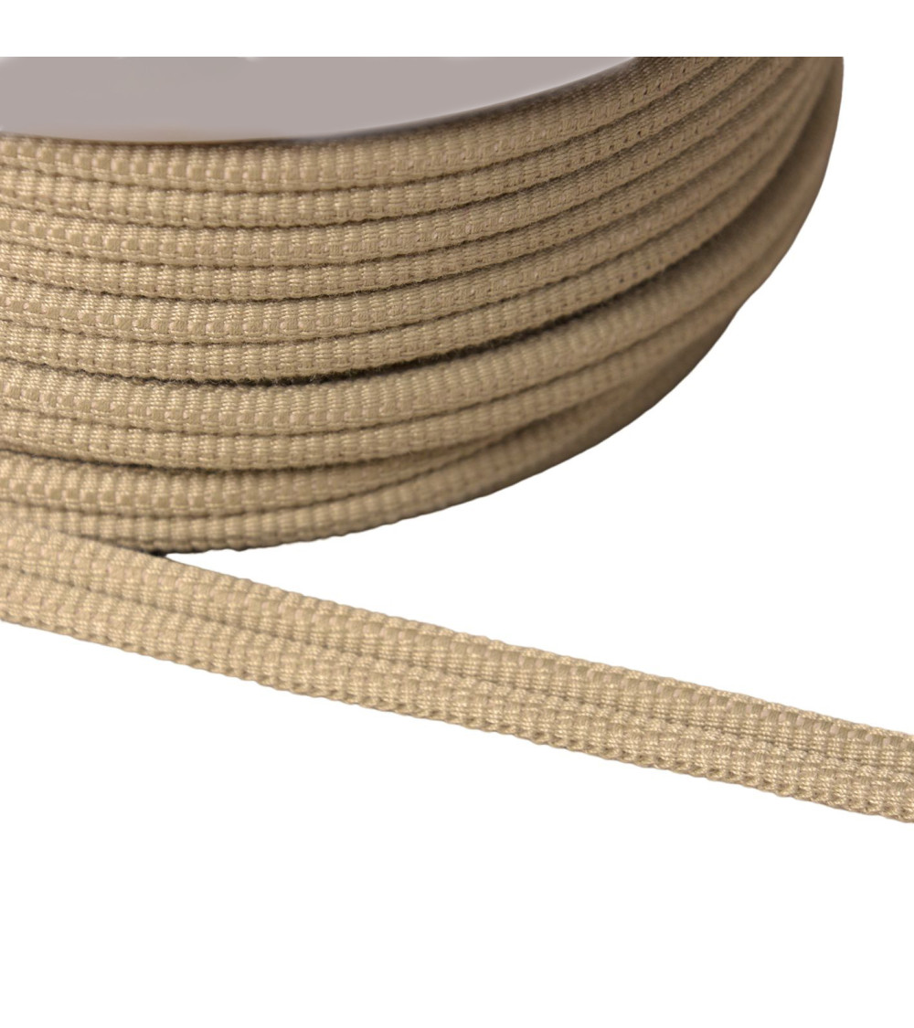 20m spool Double cord 9mm taupe brown