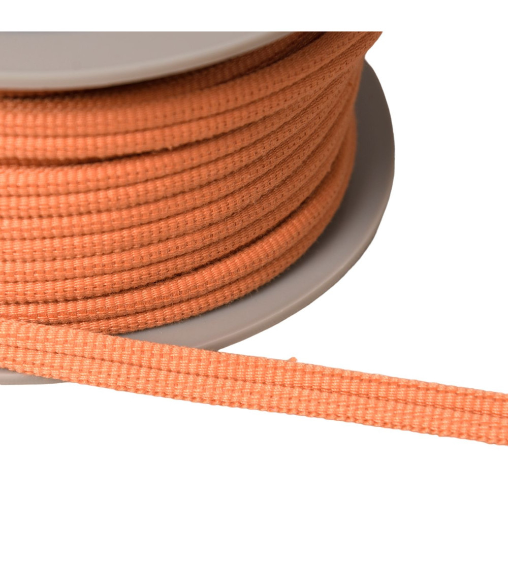 20m spool Double cord 9mm salmon orange