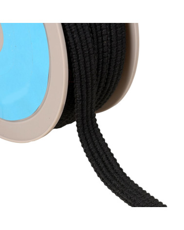 Bobine 20m Galon quatre cordons 15mm noir