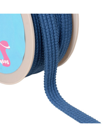 Bobina de 20m Cuatro cordones 15mm azul/rojo burdeos