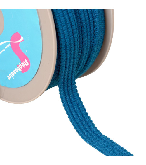 Bobine 20m Galon quatre cordons 15mm bleu turquoise