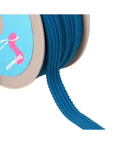 20m reel of braid with four 15mm turquoise blue cords