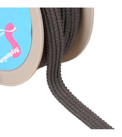 20m reel Galon four cords 15mm gray black