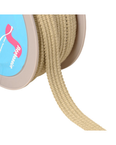 20m reel of braid four cords 15mm taupe brown