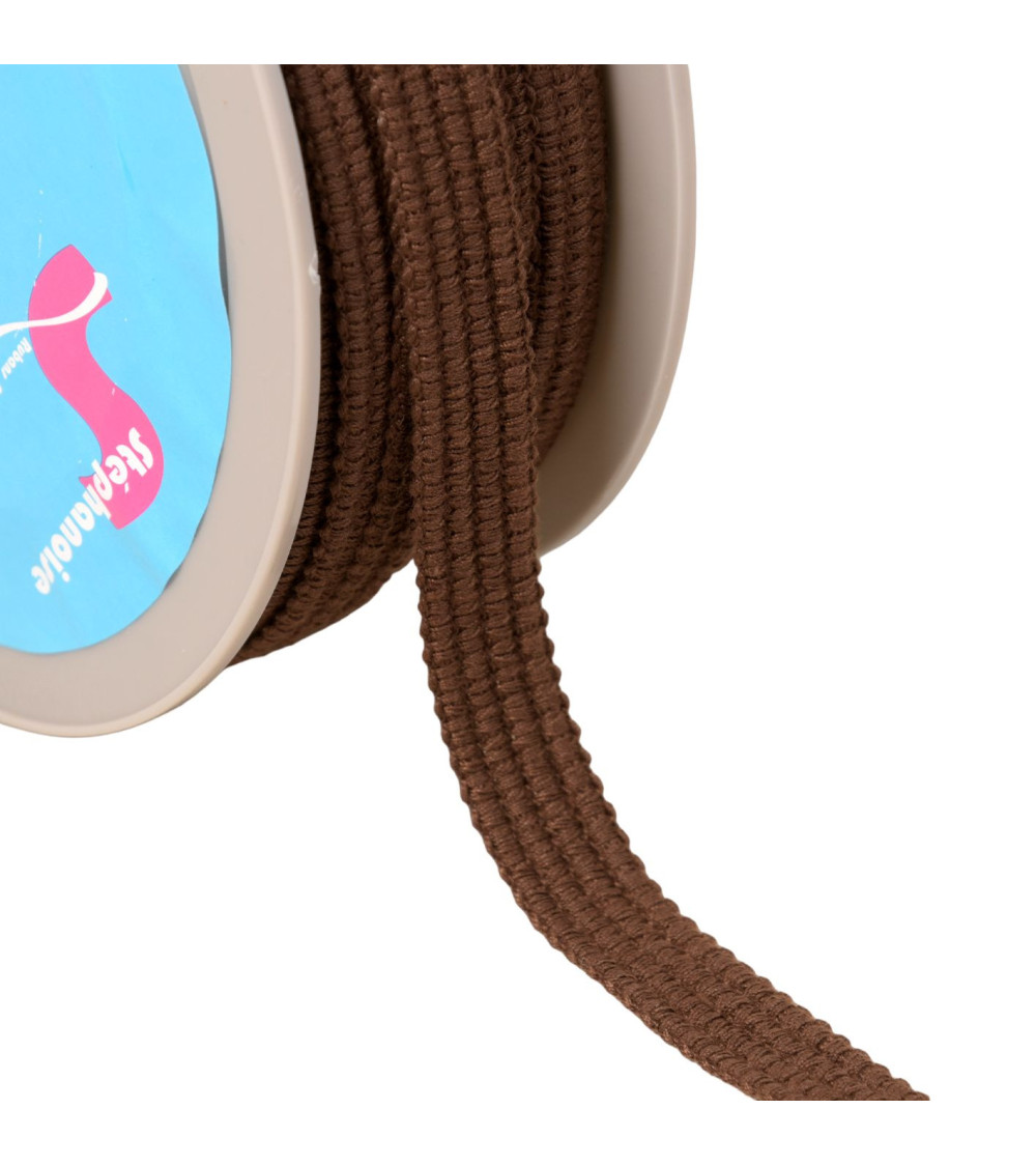 20m spool Four cords 15mm coffee brown