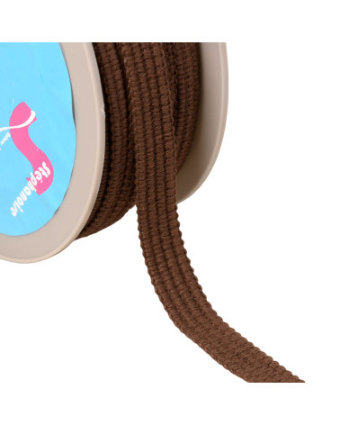 Bobine 20m Galon quatre cordons 15mm marron café