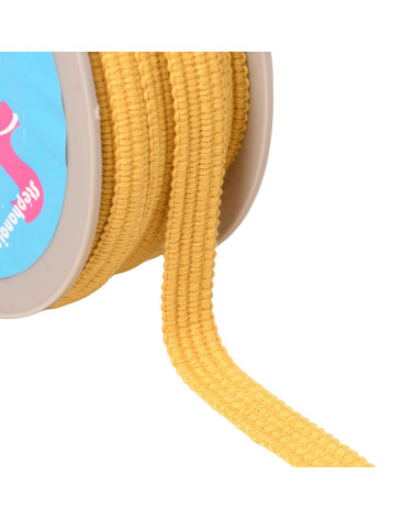 Bobine 20m Galon quatre cordons 15mm jaune/orange