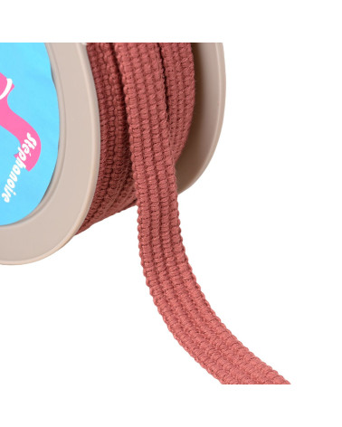 Bobine 20m Galon quatre cordons 15mm vieux rose