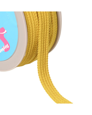 Bobine 20m Galon quatre cordons 15mm jaune pâle