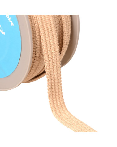 20-m-Spule. Vier Schnüre, 15 mm, beige