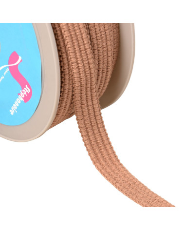 Bobine 20m Galon quatre cordons 15mm beige foncé