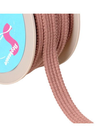 Bobine 20m Galon quatre cordons 15mm vieux rose