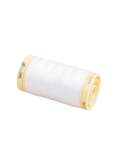 Bobine de fil Coton Pima Oeko Tex 600m blanc