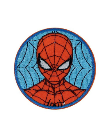 Ecusson Spiderman bleu assis 6,7 x 5,8 cm