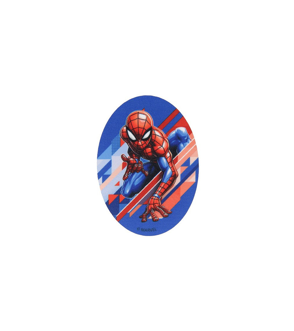 Ecusson Spiderman bleu assis 6,7 x 5,8 cm