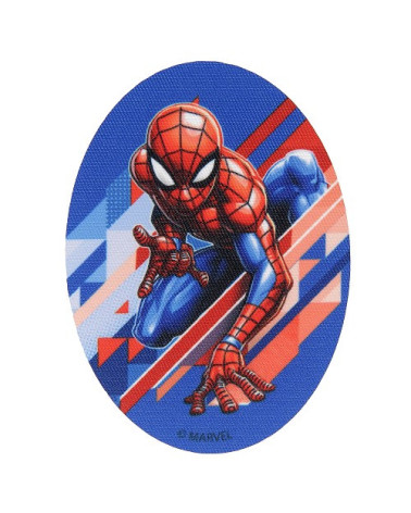Ecusson Spiderman bleu assis 6,7 x 5,8 cm