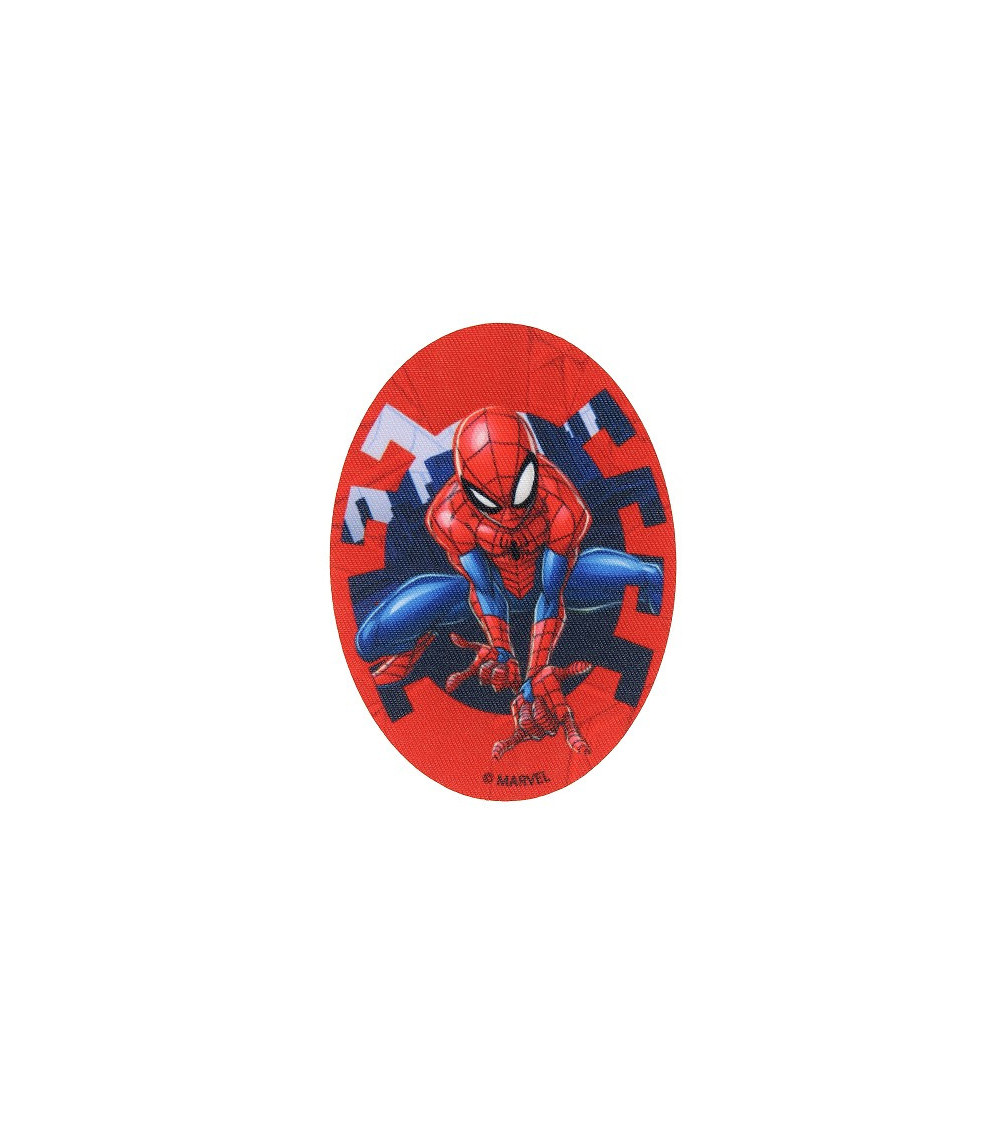 Ecusson Spiderman bleu assis 6,7 x 5,8 cm