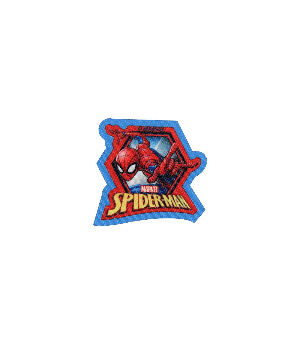 Ecusson Spiderman bleu assis 6,7 x 5,8 cm