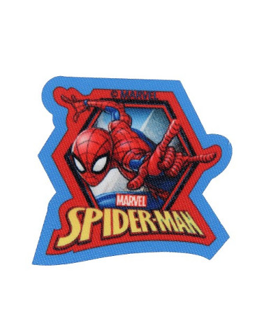 Ecusson Spiderman bleu assis 6,7 x 5,8 cm