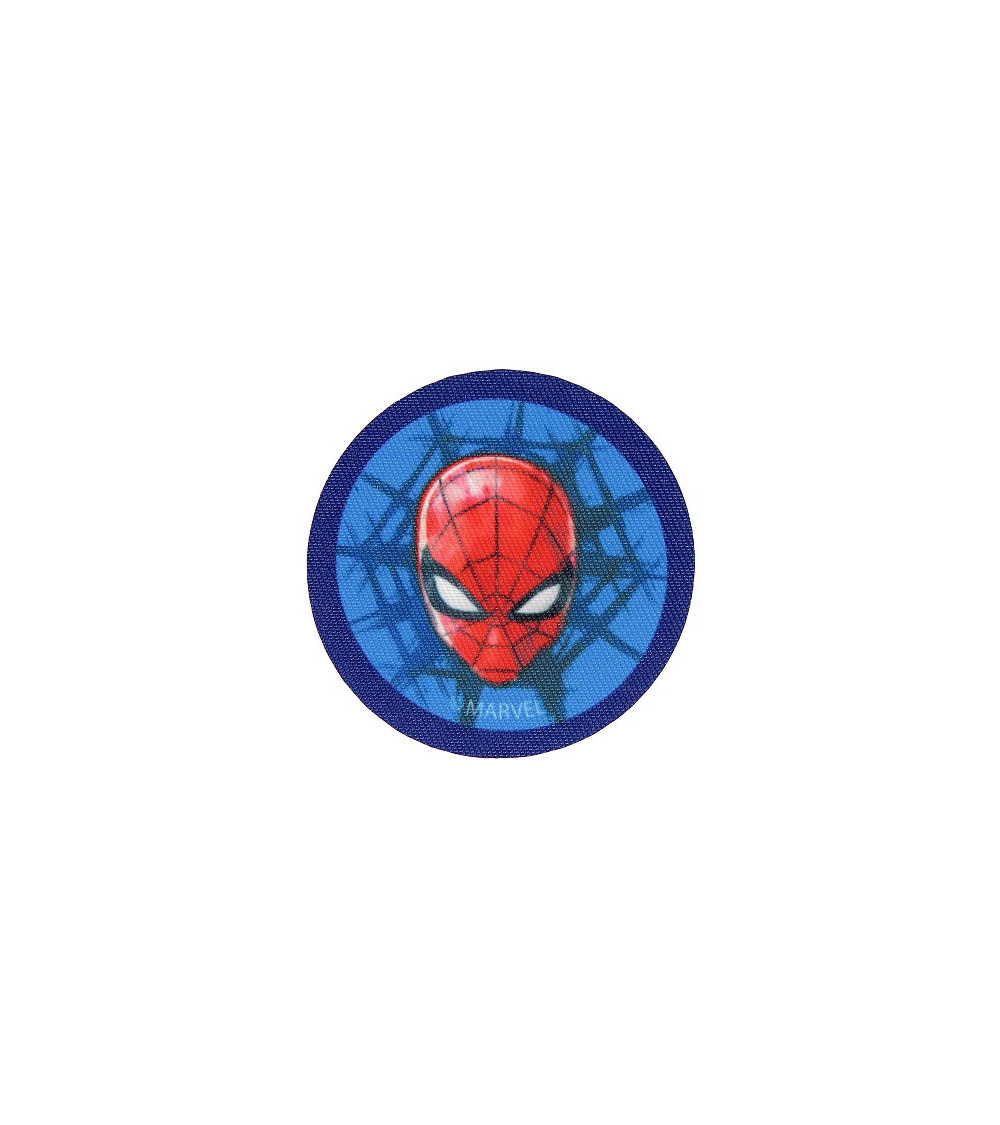 Ecusson Spiderman bleu assis 6,7 x 5,8 cm