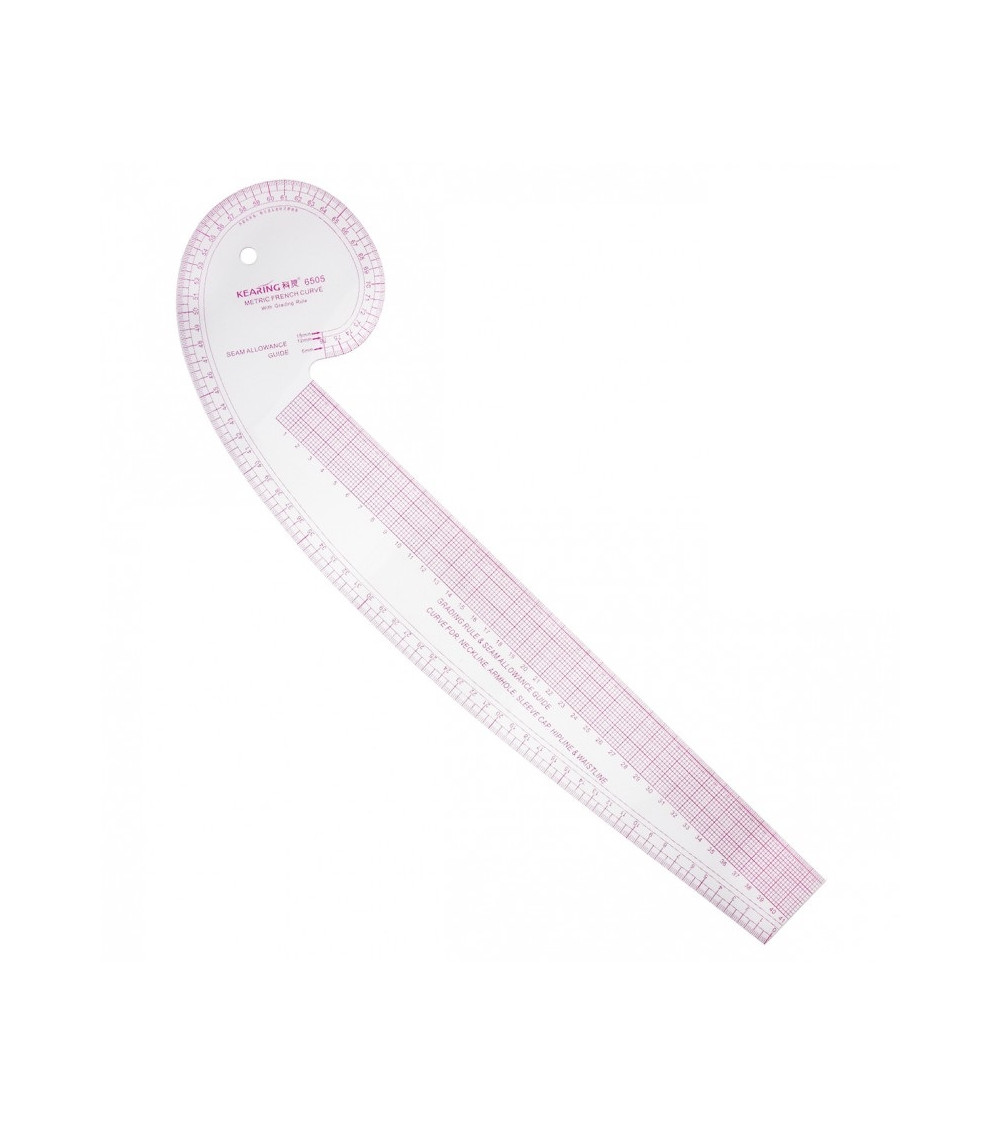 Multi-use curved ruler