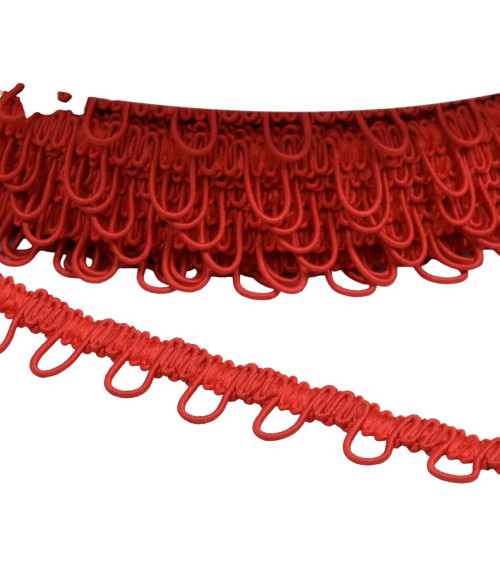 Elastic braid 17mm red per meter