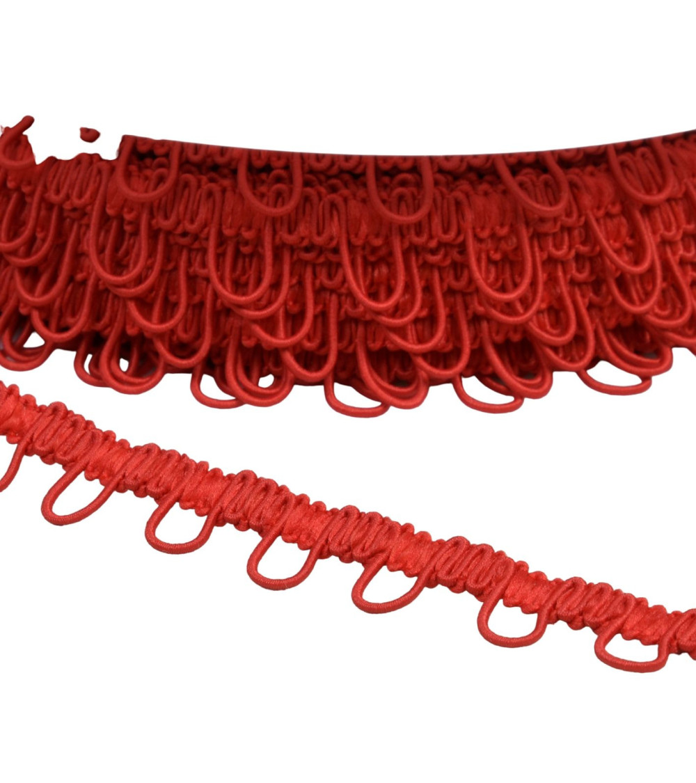 Elastic braid 17mm red per meter