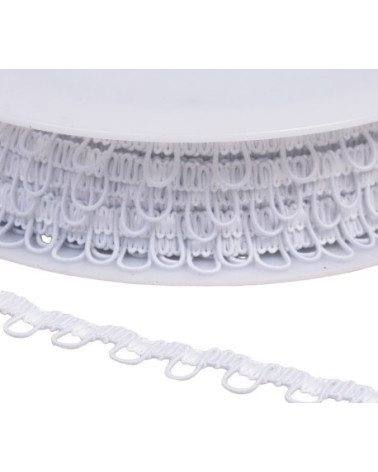 17mm white elastic braid trim by the meter