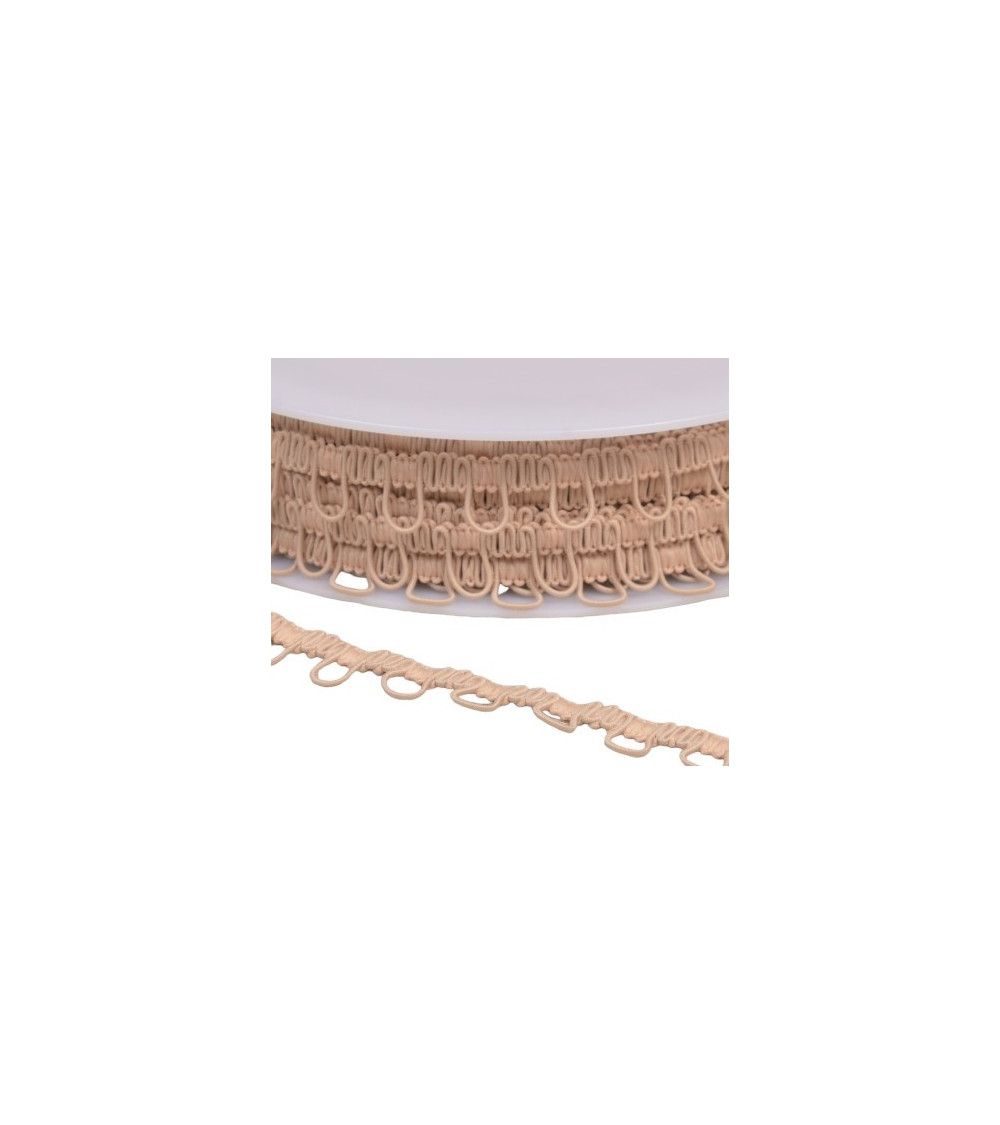 Elastic braid braid 17mm flesh per meter