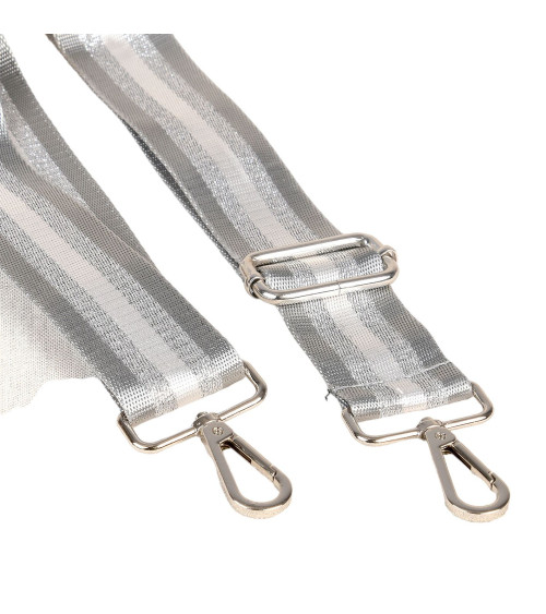 Two-tone strap shoulder strap 40x140cm grey/silver