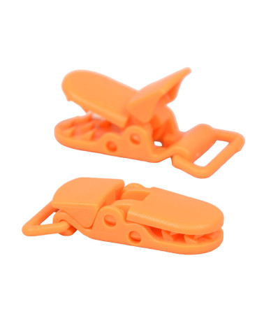 Set mit 4 Kunststoffschnallen 25x42mm orange