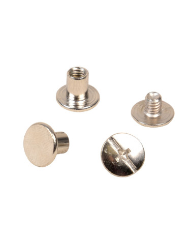 Set di 8 viti Chicago 10x6mm argento