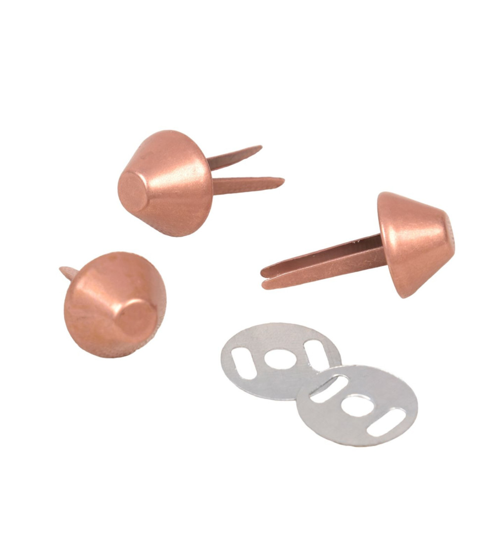 Set of 4 bronze bag pads