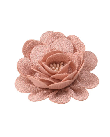 Flower brooch 8.5cm pink