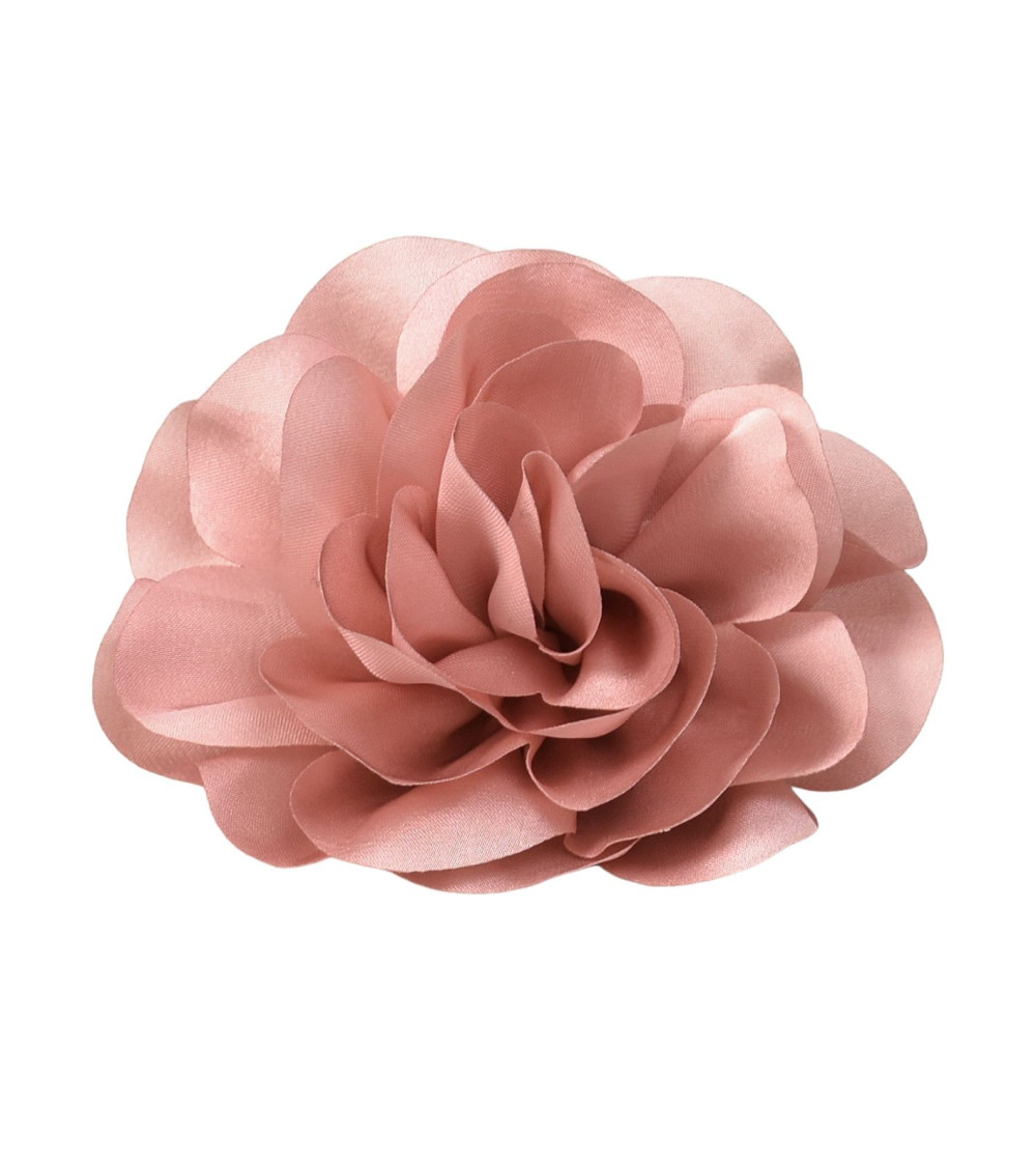 Broche fleur 11cm vieux rose