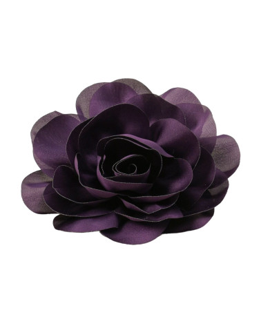 Blumenbrosche 11cm lila Pflaume