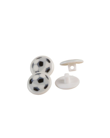 Set di 6 bottoni per coda da calcio per bambini 15 mm