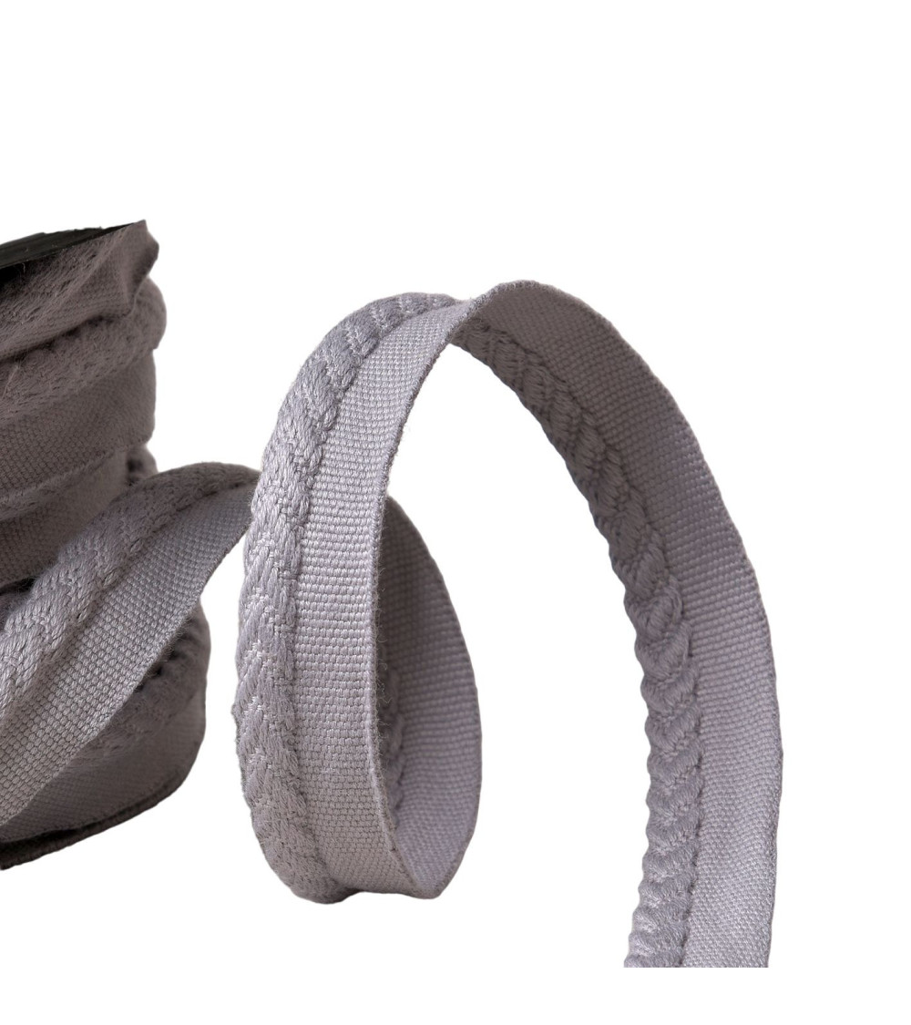 20m reel piping/overhanging herringbone cord diameter 6mm medium gray