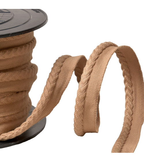 20m reel piping/overhanging herringbone cord diameter 6mm dark beige